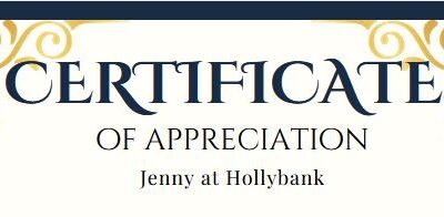 Celebrating Our First Regional Quarterly Star Staff Member – Jenny at Hollybank